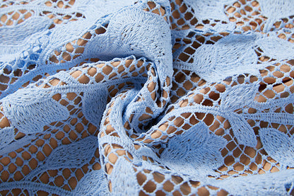 Solid Lace Daily Elegant A Line Maxi Dress