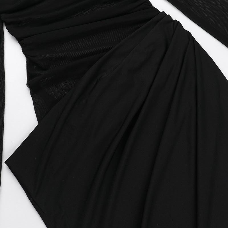 Alisha Off-Shoulder Dress - Black