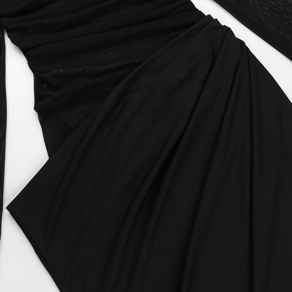 Alisha Off-Shoulder Dress - Black