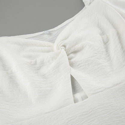 Fae Off Shoulder Dress - White