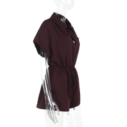 Brimley Romper - Brown