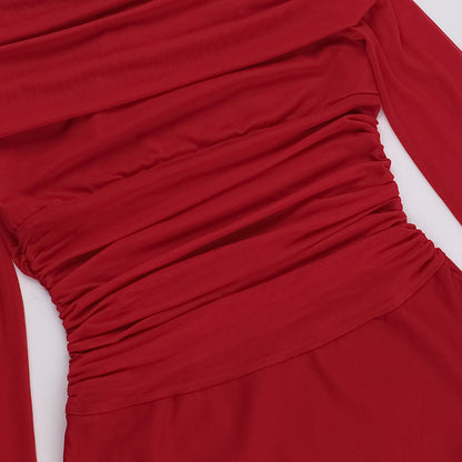 Flame Kissed Dress-Red