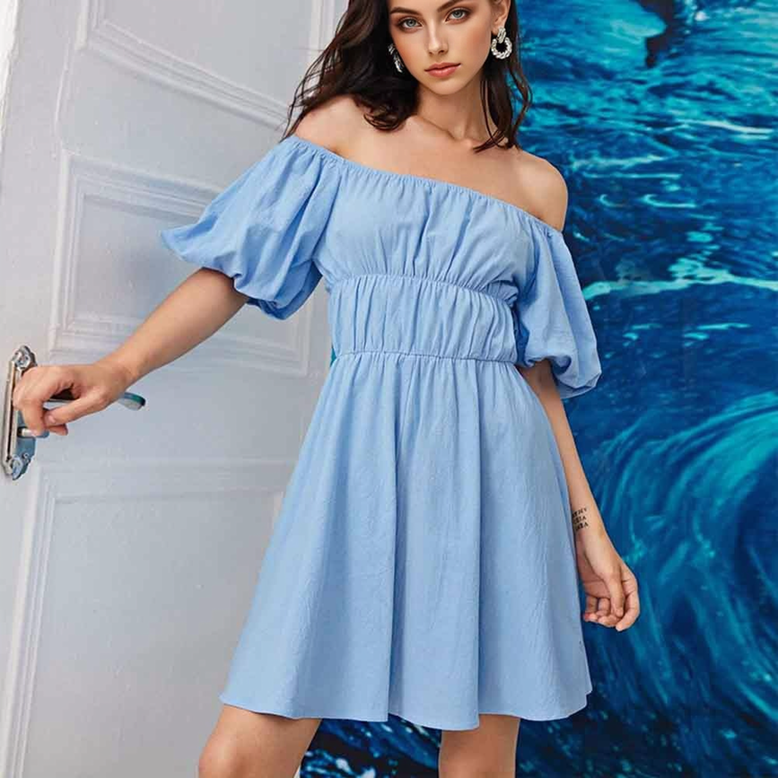 Julia Fashion - Blue Casual Women's Dresses