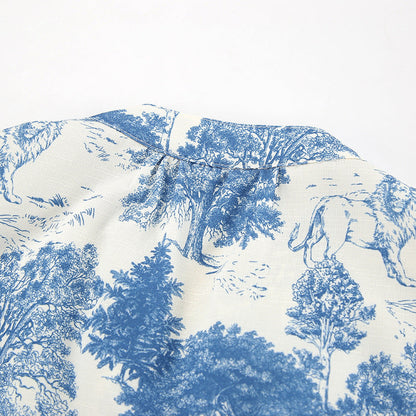 Dreamy Florals Shirt - Blue