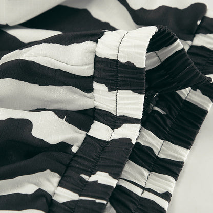 Bold Stripe Coord -  Black