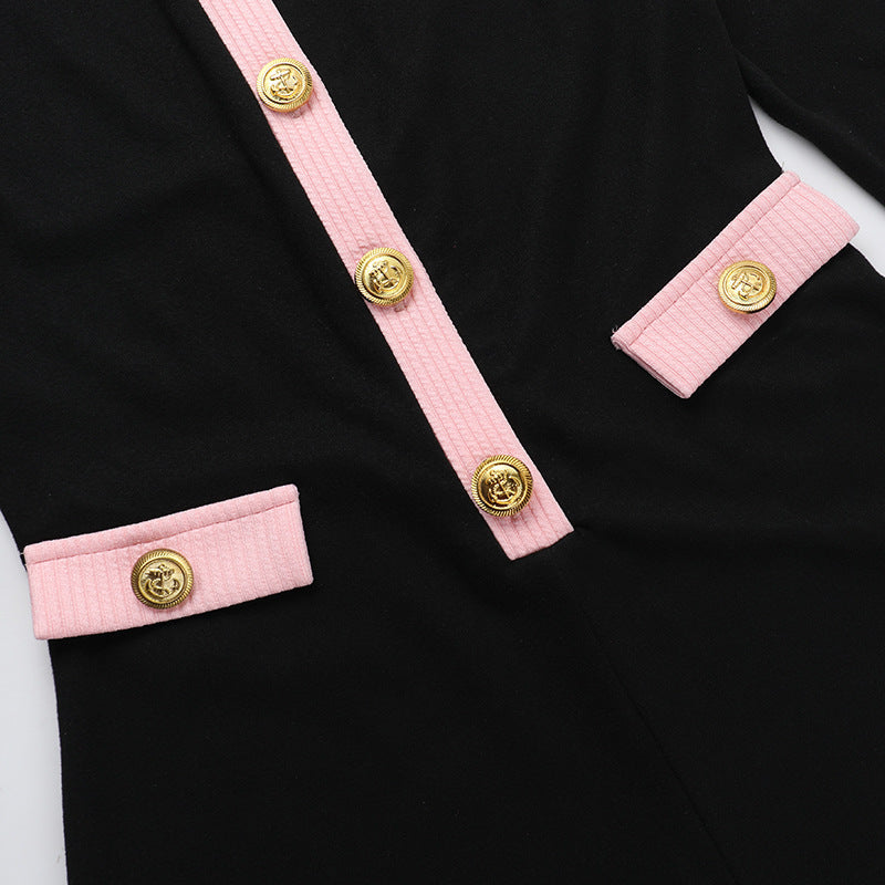 Sylvia Romper - Black