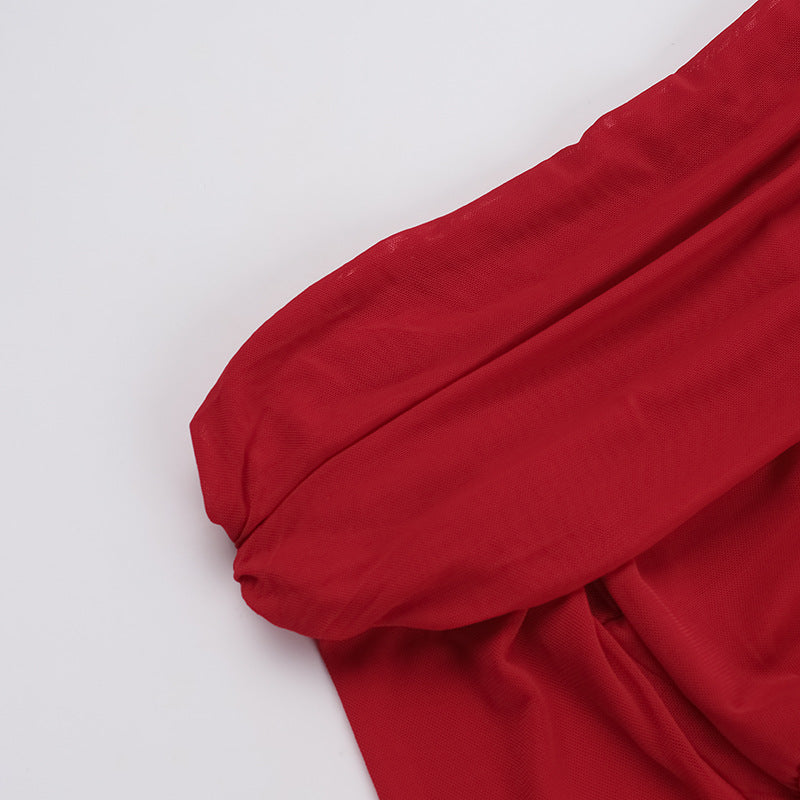 Flame Kissed Dress-Red