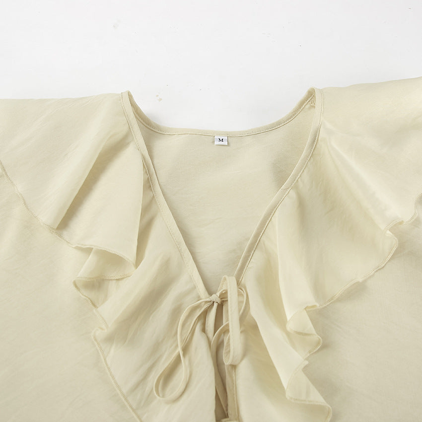 Ryder Ruffle Co-ord - Beige