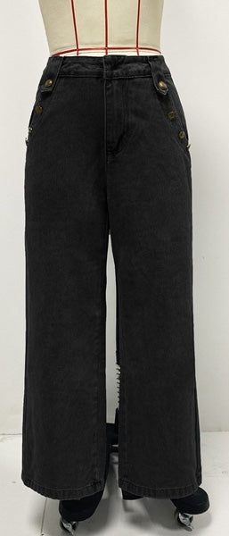 Frenzy Denim Co ord - Black