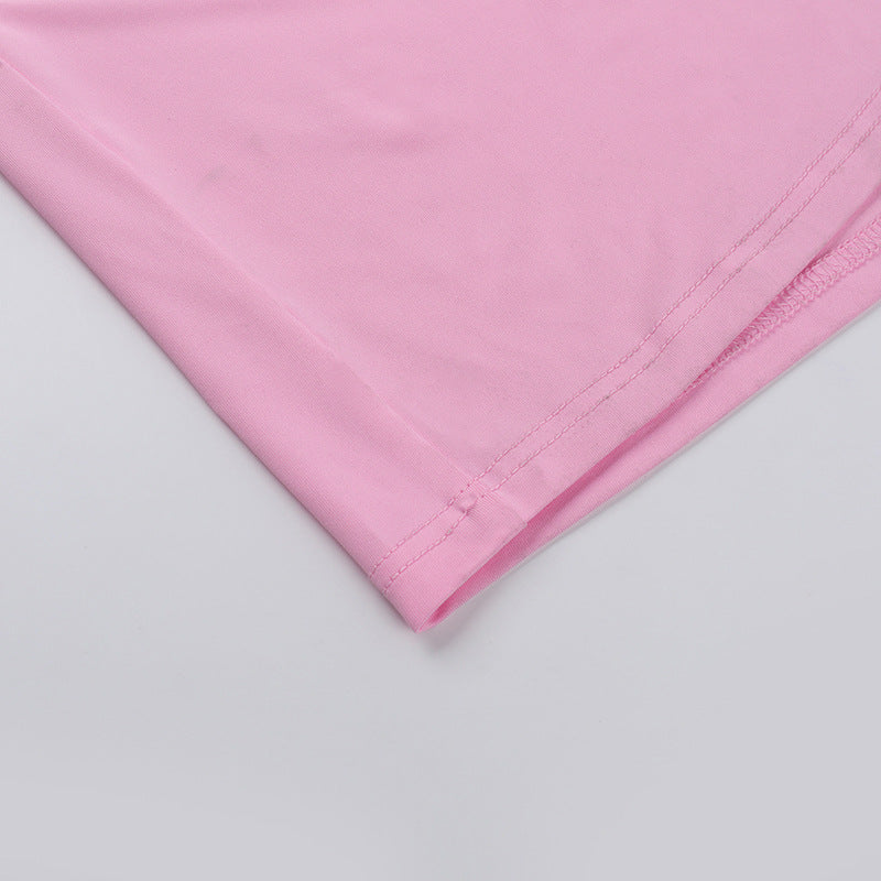 Rosier Slit Dress-Pink