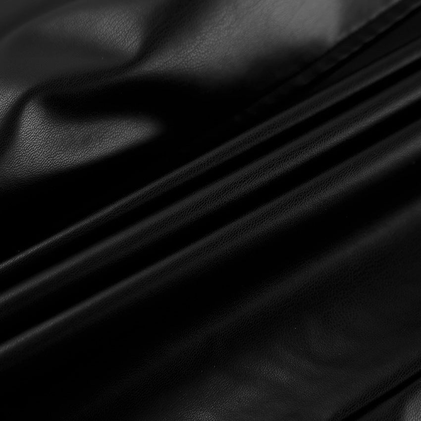 Leather Satire Shirt - Black