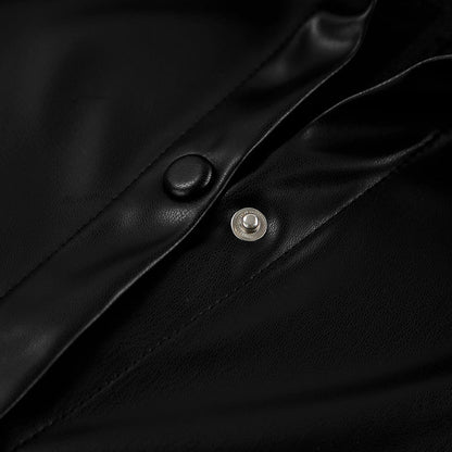 Leather Satire Shirt - Black