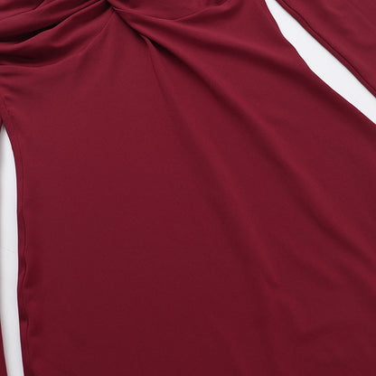 Crimson Kiss Mini Bodycon Dress - Maroon