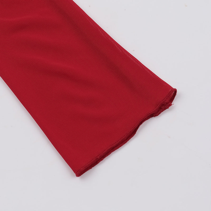 Flame Kissed Dress-Red