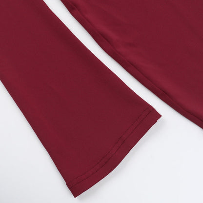 Crimson Kiss Mini Bodycon Dress - Maroon