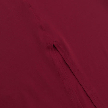 Horres Midi Dress-Maroon