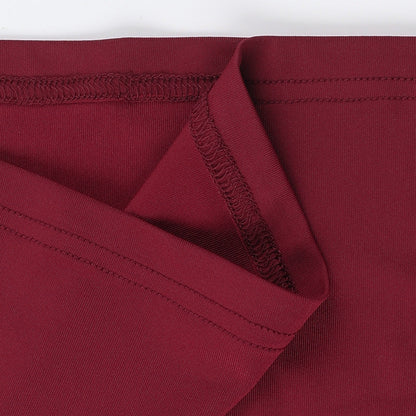 Crimson Kiss Mini Bodycon Dress - Maroon