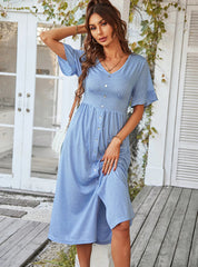 A-Line Dress - Solid Color S / Black