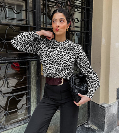 Luxor Printed Shirt - White