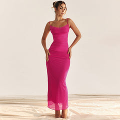 Jasmine Dress - Rose Red