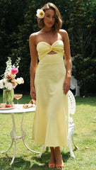 Calico Dress - Yellow