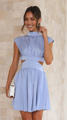 Glorina Mini Dress - Light Blue