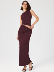 Falco Co-Ord - Maroon