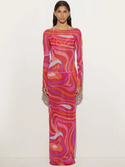 Marm Chiffon Maxi Dress