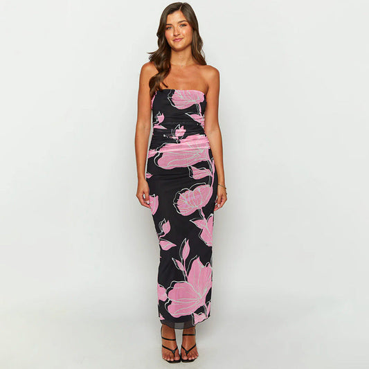 Helberg Maxi Dress - Pink