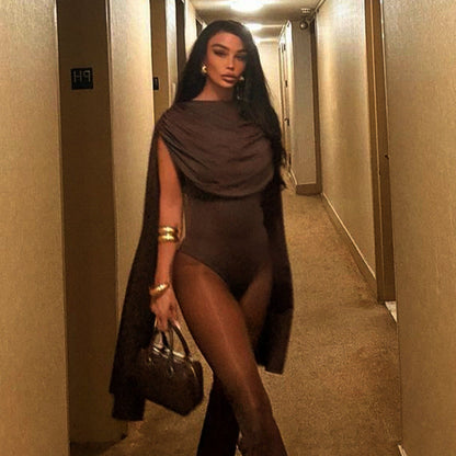 Dwayne Bodysuit - Brown