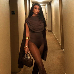 Dwayne Bodysuit - Brown