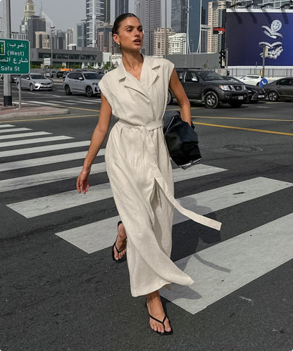 Rustin Midi Dress - Khaki