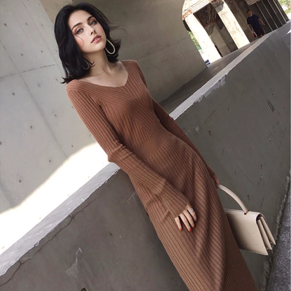 Julia Fashion - Elegant Party Knitted Women's Dress