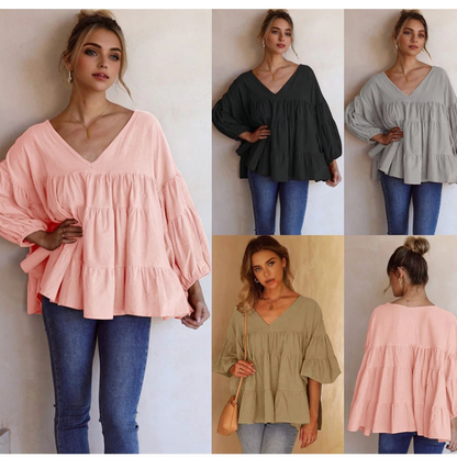 Julia Fashion - Paris Pincess Pink Loose Shirt