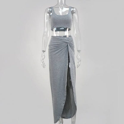 Baddie B Co-ord -Grey