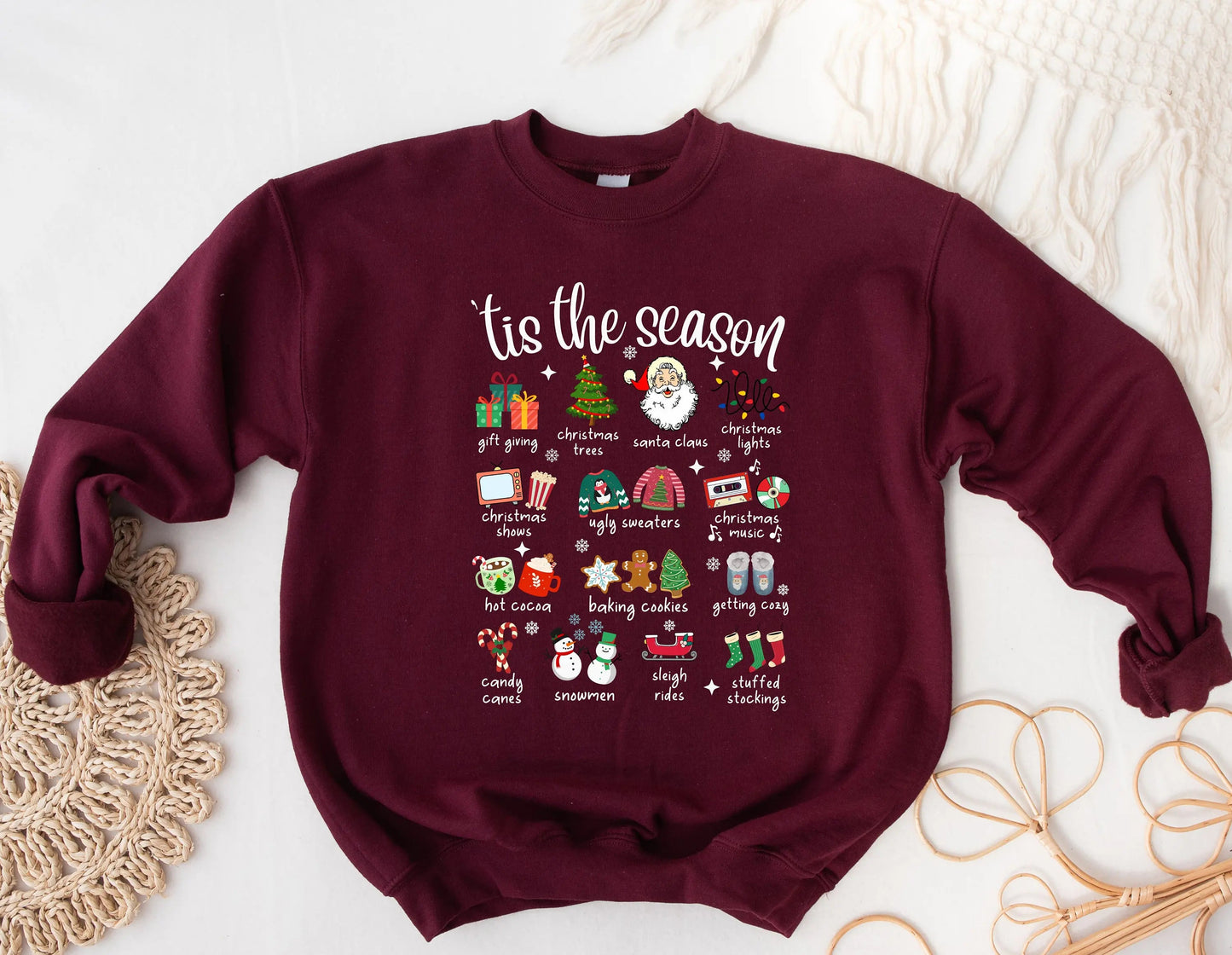 Retro Cute Christmas Hoodie for Fashion Girls