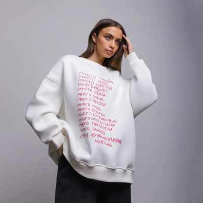 2024 European Oversized Casual Fall Hoodie