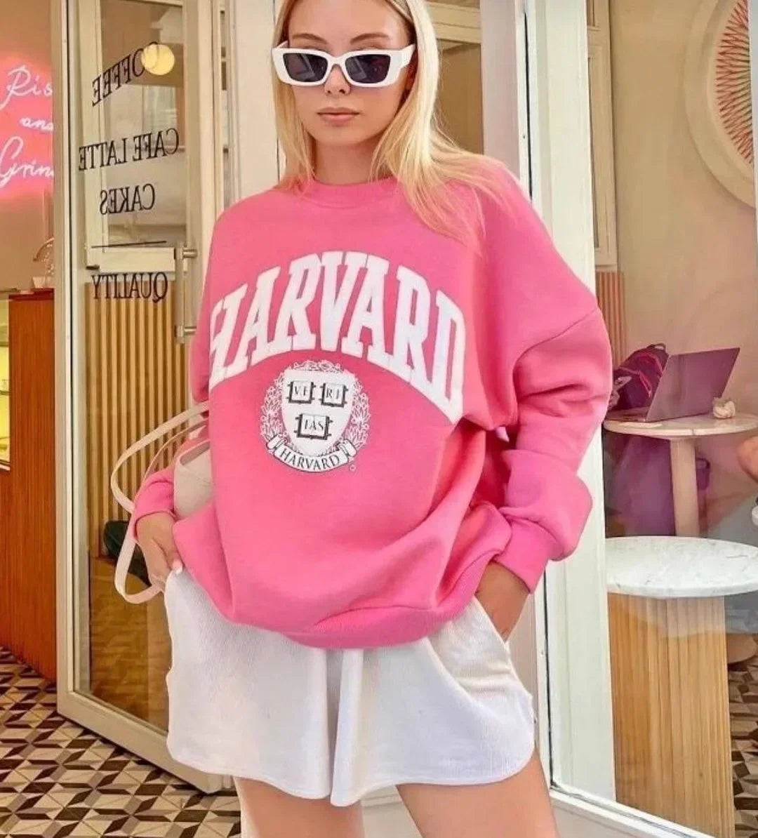 Trendy Oversized Thicken O-neck Sweatshirt