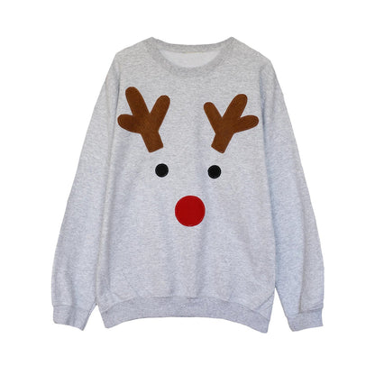 Gingerbread Crew Neck Christmas Hoodie Gray / S Hoodies-L