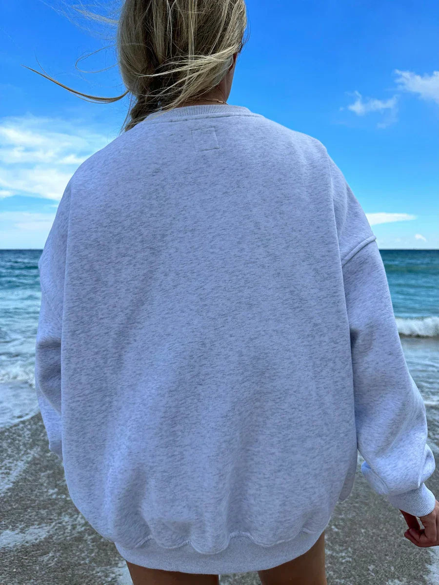 Loose Oversized Gingerbread Crew Neck Casual Christmas Hoodie Hoodies-L