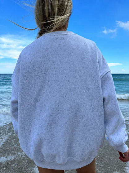 Loose Oversized Gingerbread Crew Neck Casual Christmas Hoodie Hoodies-L