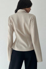 Solid Color Tailored Chic Blazer