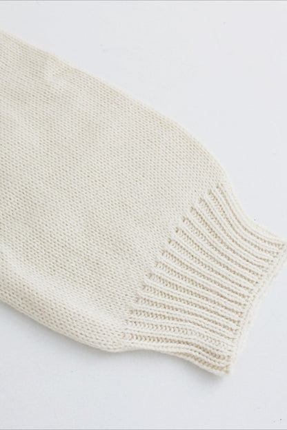 Bear Embroidery Short Christmas Cardigan