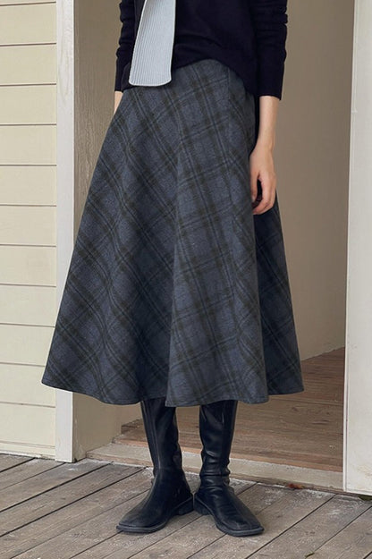 Vintage Red Mohair Christmas Skirt