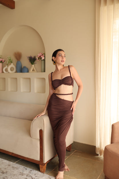 Makoko Co-Ord set - Brown