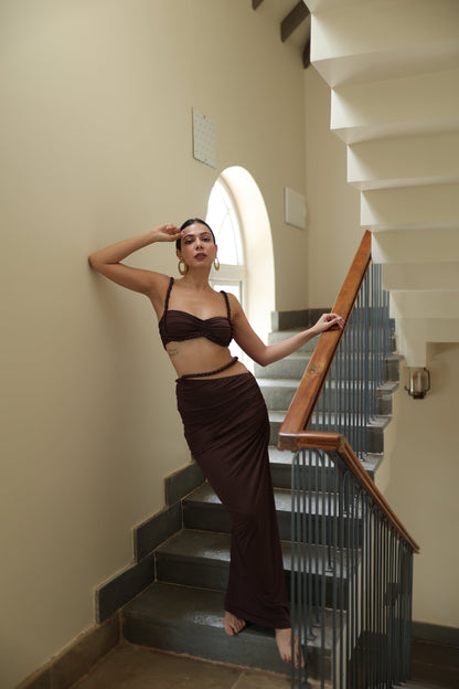 Makoko Co-Ord set - Brown