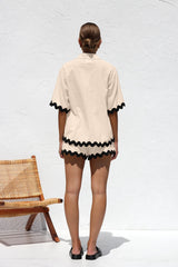 Usher Co-ord - Apricot