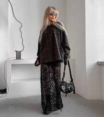 Scorpio Lace Skirt - Black