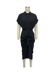 Summer Babe Midi Dress - Black