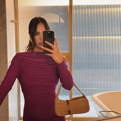 Mulberry Maxi Dress - Maroon